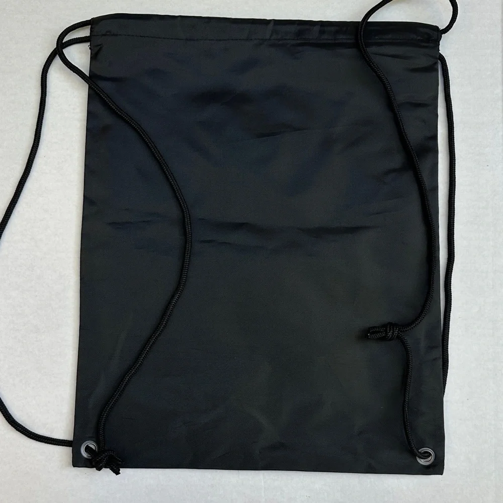 NEW GUESS Black and Red Logo Drawstring Backpack